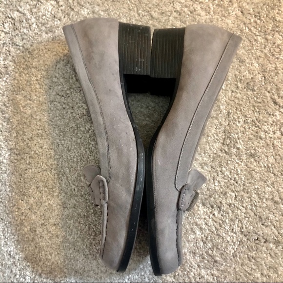 Anne Klein Gray Suede Loafers - Picture 3 of 13
